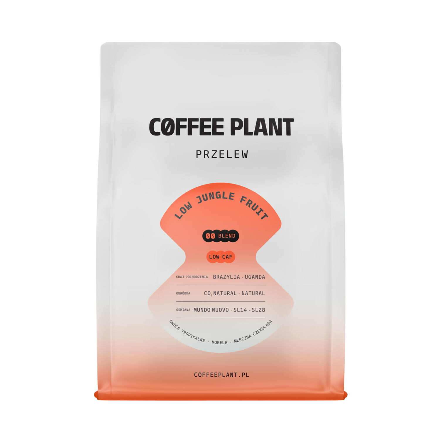COFFEE PLANT - kawa ziarnista niskokofeinowa LOW Jungle Fruit Filter 250 g