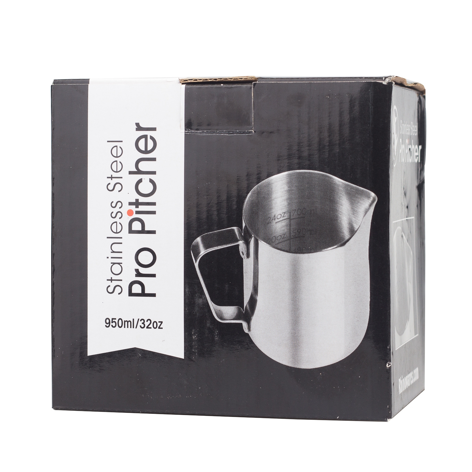 Rhinowares Stainless Steel Pro Pitcher - dzbanek srebrny 950 ml