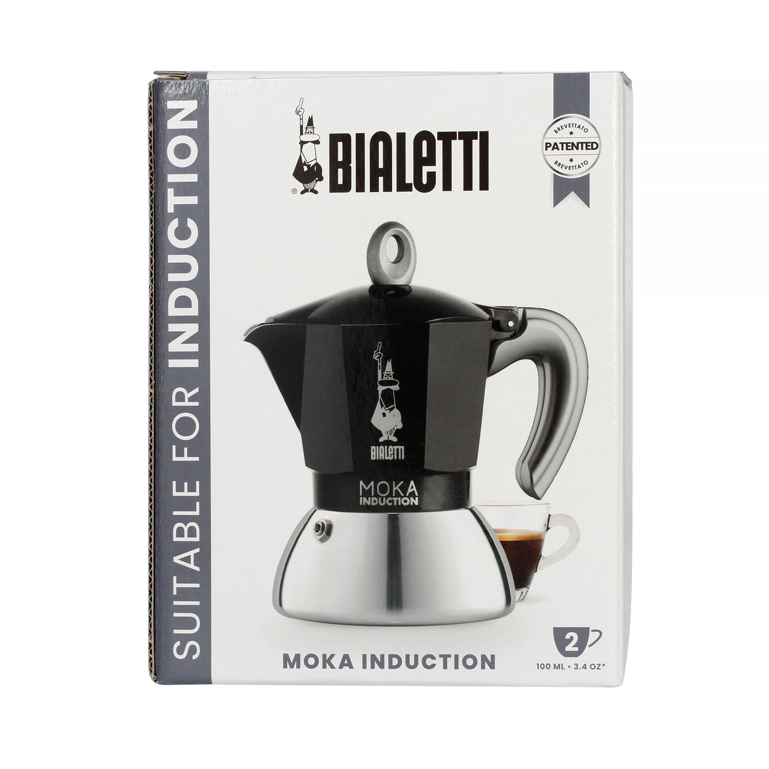 Bialetti New Moka Induction 2tz Black