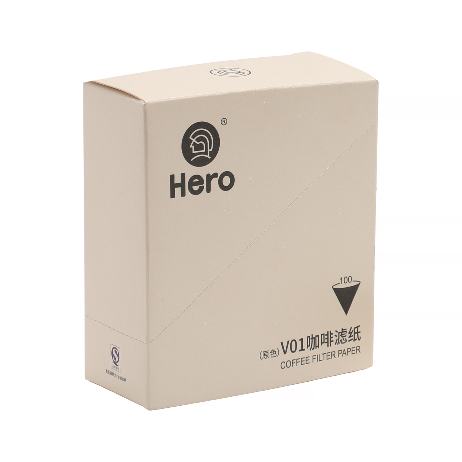 zeroHero - filtry papierowe białe - V01 - 100 Sztuk