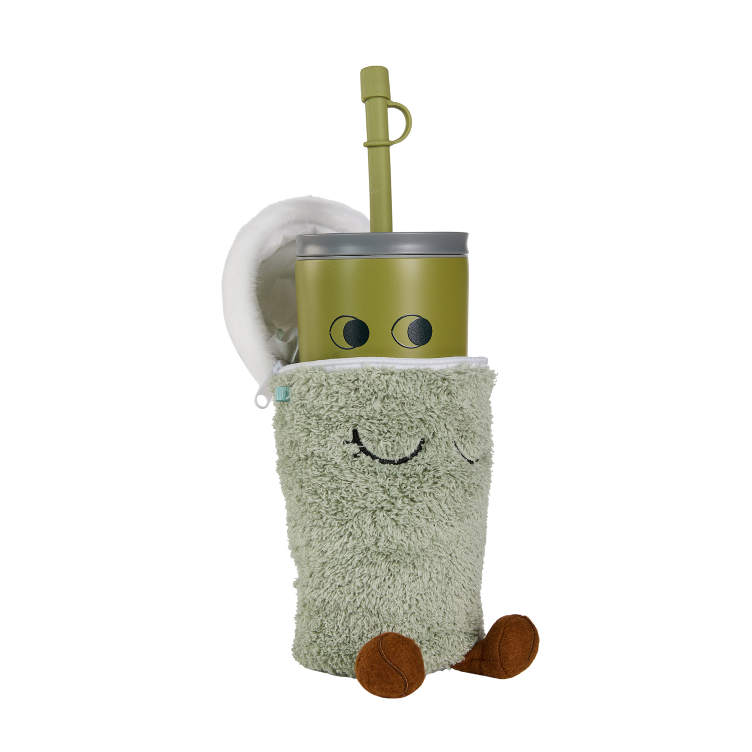 Asobu - Fuzzie Mimi - Kubek termiczny z pokrowcem pluszowym 360ml