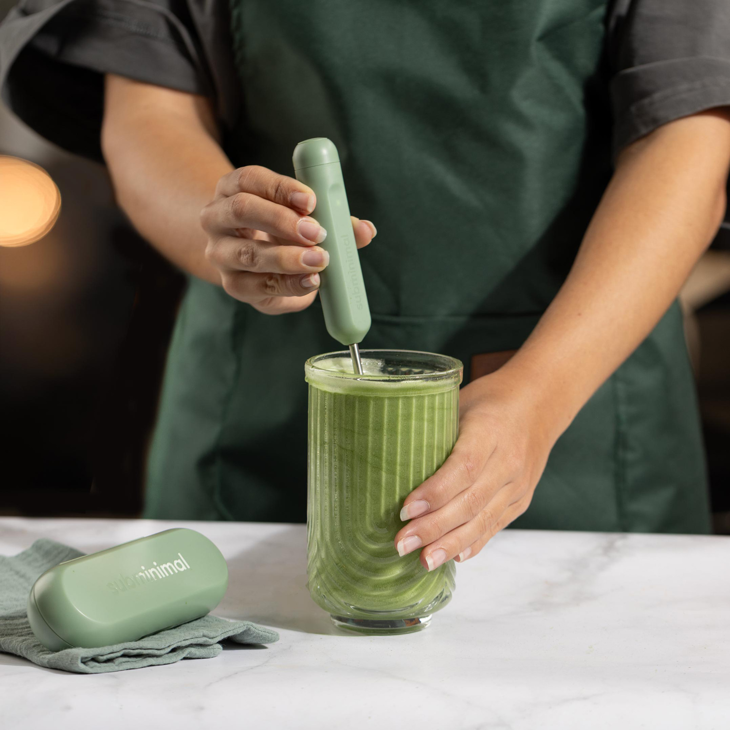 Subminimal - Manual Milk Frother NanoFoamer GO Sage