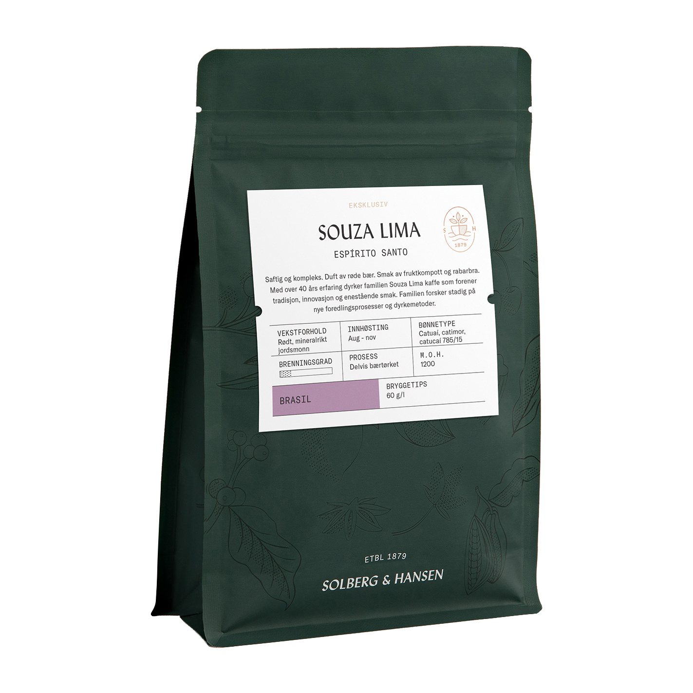 Solberg & Hansen - Brazil Souza Lima Semi Washed Filter 250 g
