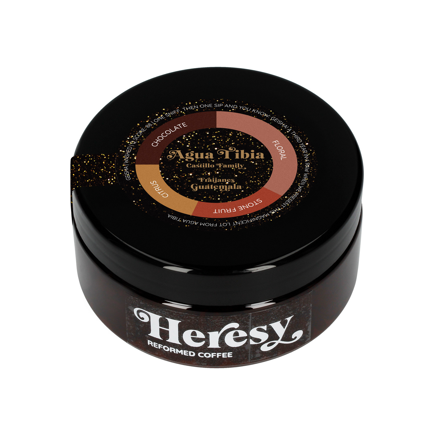 Heresy - Gwatemala Agua Tibia San Jose Pinula Geisha Washed Filter 126g
