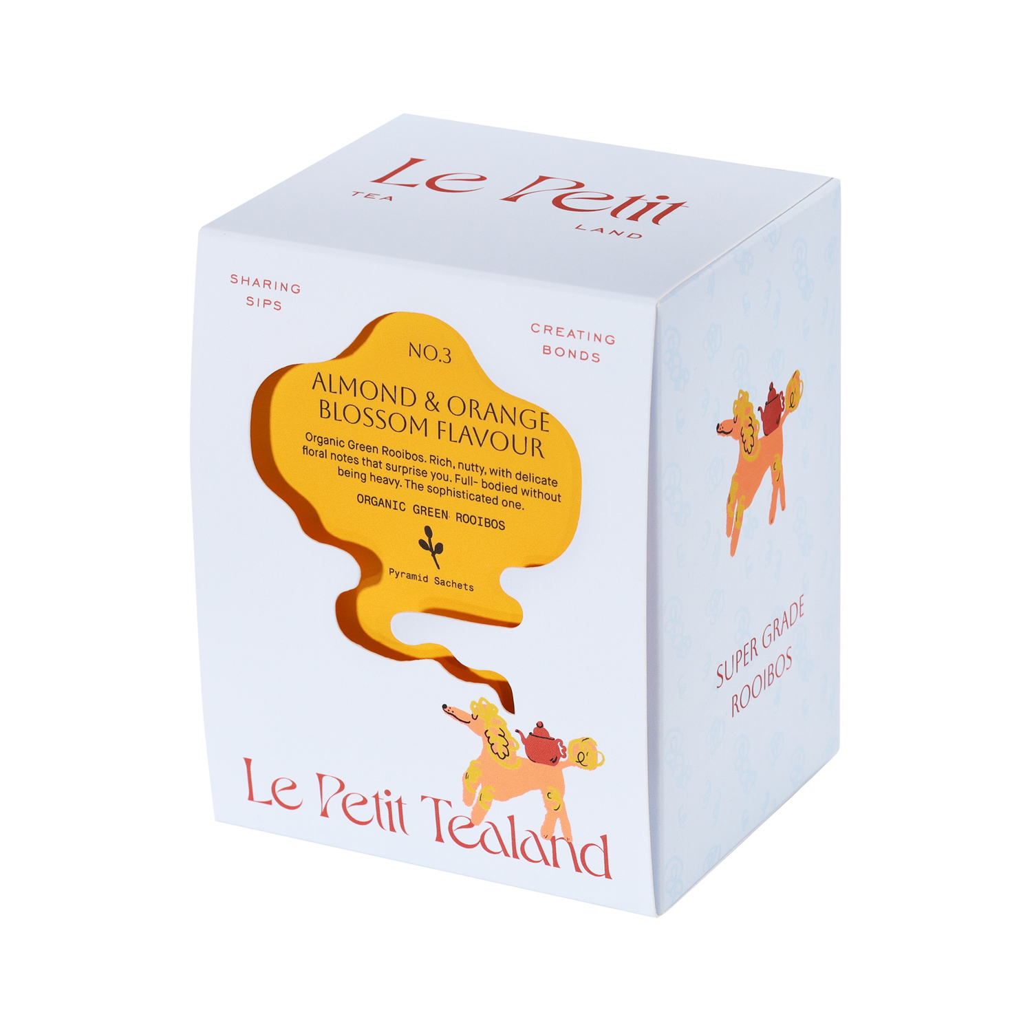 Le Petit Tealand - herbatka rooibos o smaku migdałowo-cytrusowym z płatkami bławatka EKO 36 g