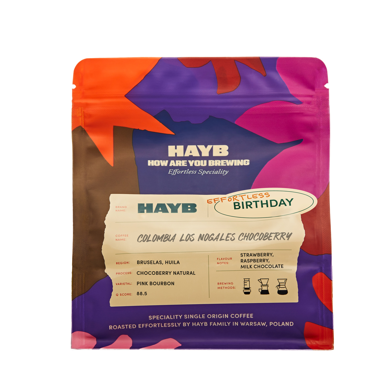 HAYB - Birthday Coffee Colombia Los Nogales Chocoberry Natural Filter 250 g