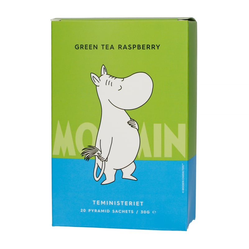 Teministeriet - Moomin Green Tea Raspberry - Herbata 20 piramidek