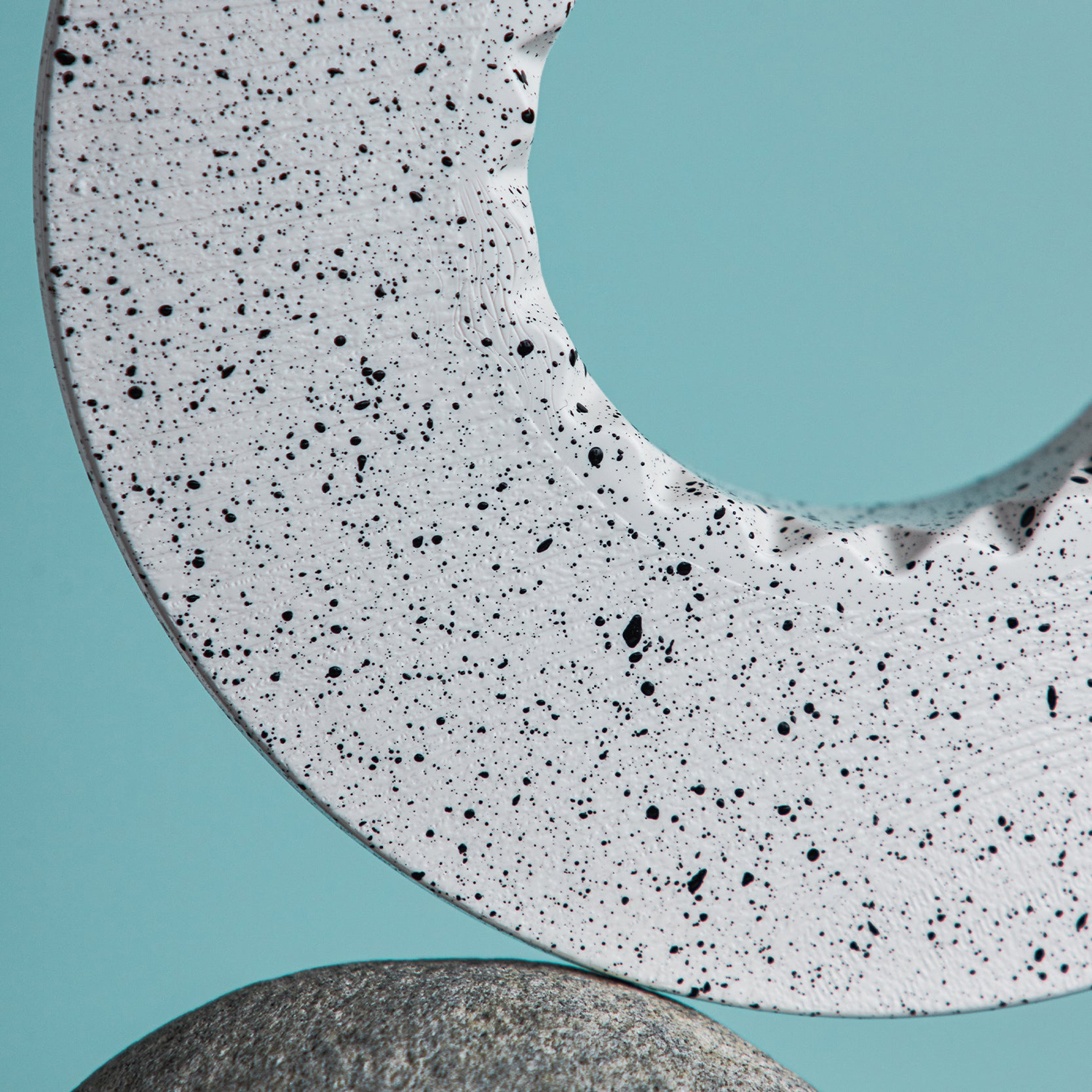 ORIGAMI - Dripper Holder - Resin and PET - White speckled with grain