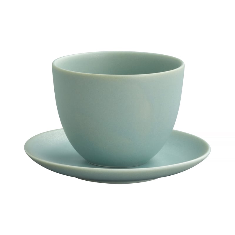 KINTO - PEBBLE Cup & Saucer Moss Green 180ml