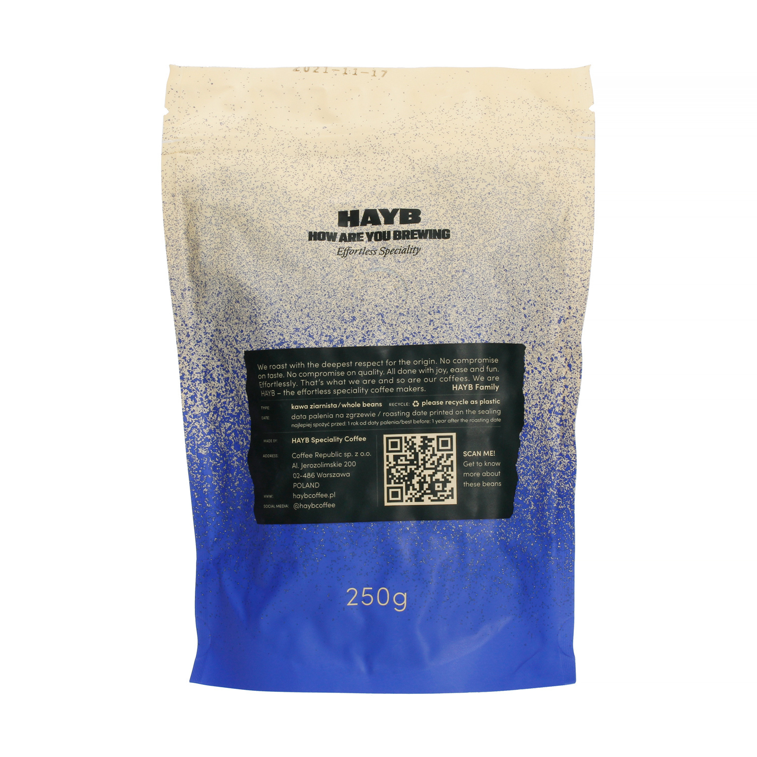 HAYB - Blue Espresso Blend 250g