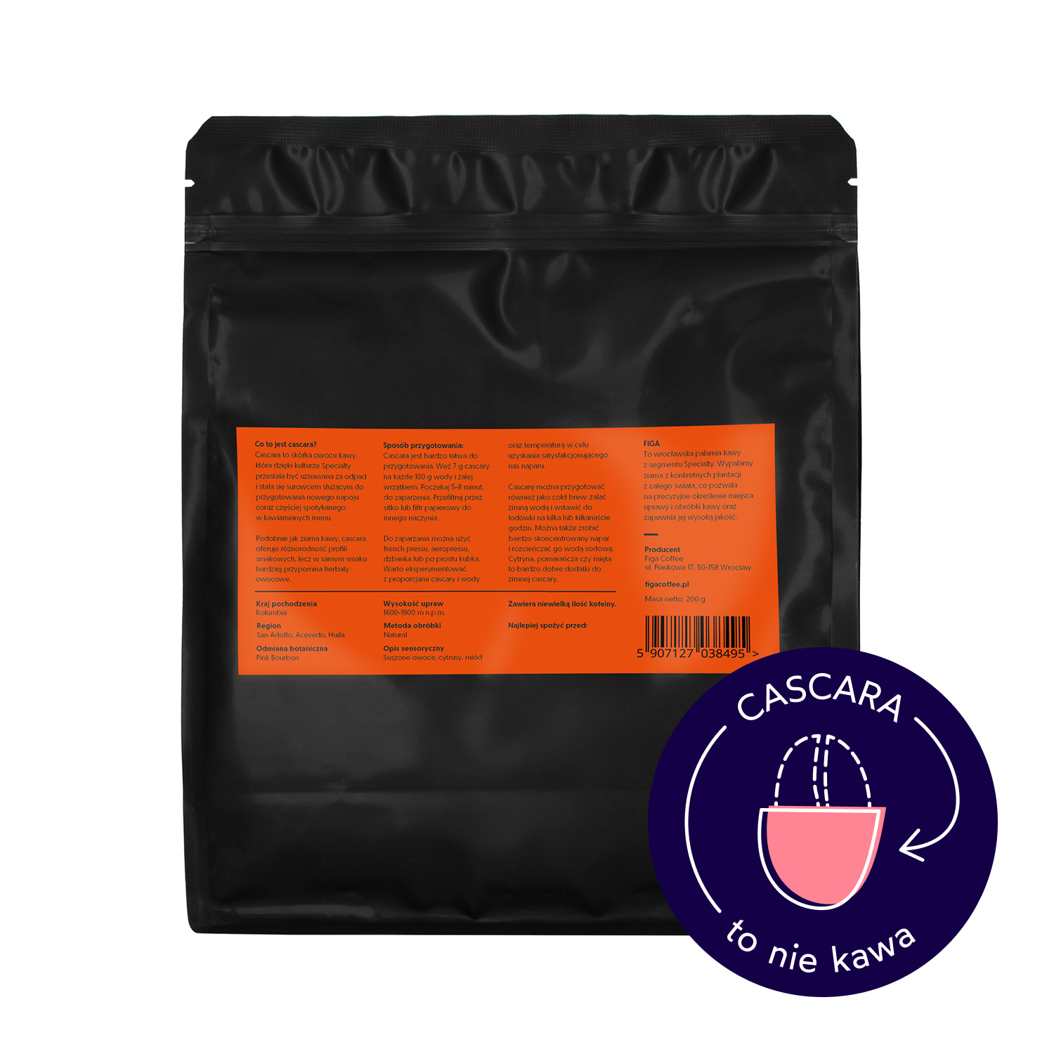 Figa Coffee - Cascara Kolumbia Finca Guacanas 200 g