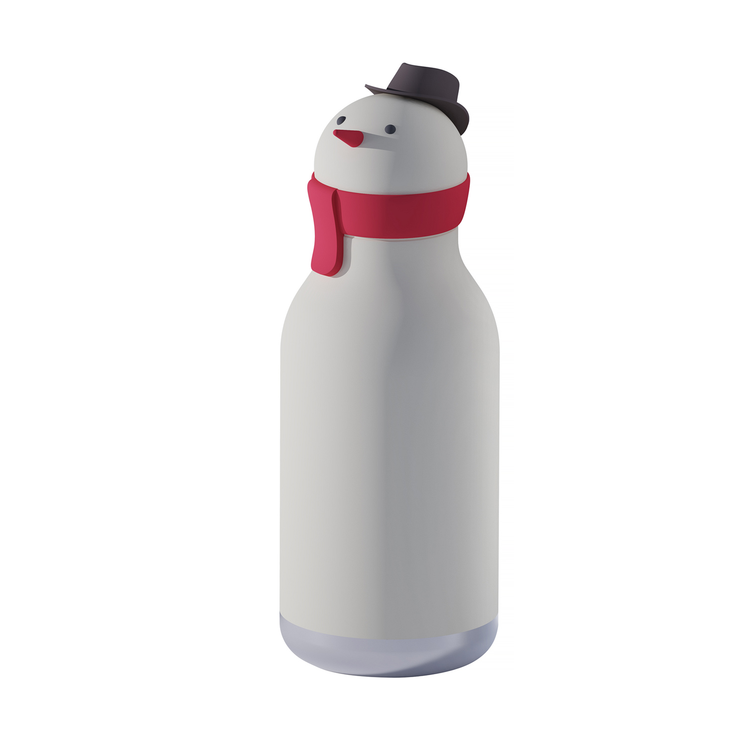 Asobu - Bestie Snowman - 460 ml Insulated Bottle with Straw