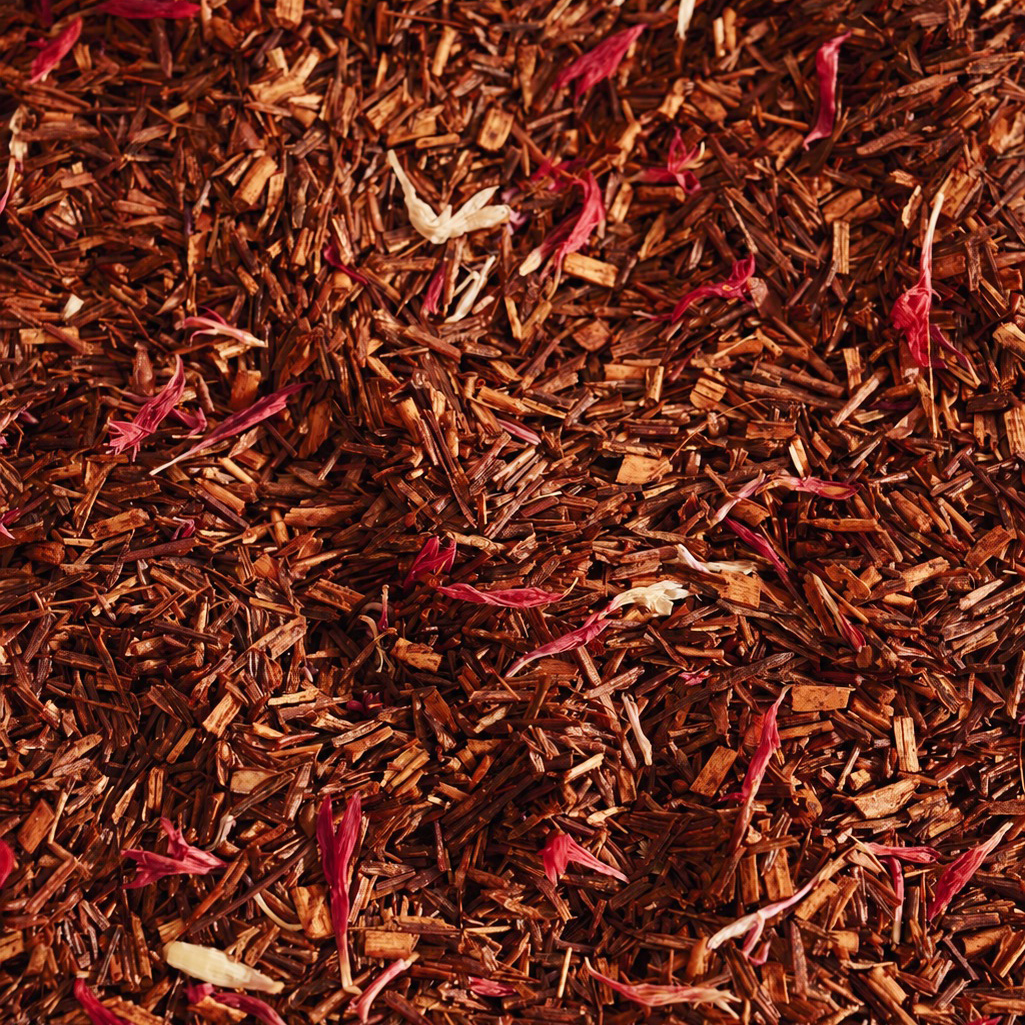 Le Petit Tealand - herbatka rooibos o smaku waniliowo-truskawkowym z płatkami bławatka EKO 36 g