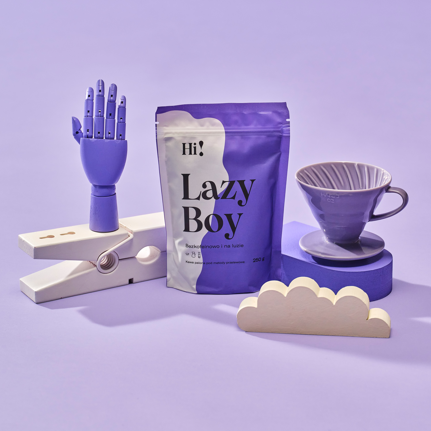 Hi! Coffeedesk - kawa ziarnista bezkofeinowa Lazy Boy Decaf Omniroast 250 g