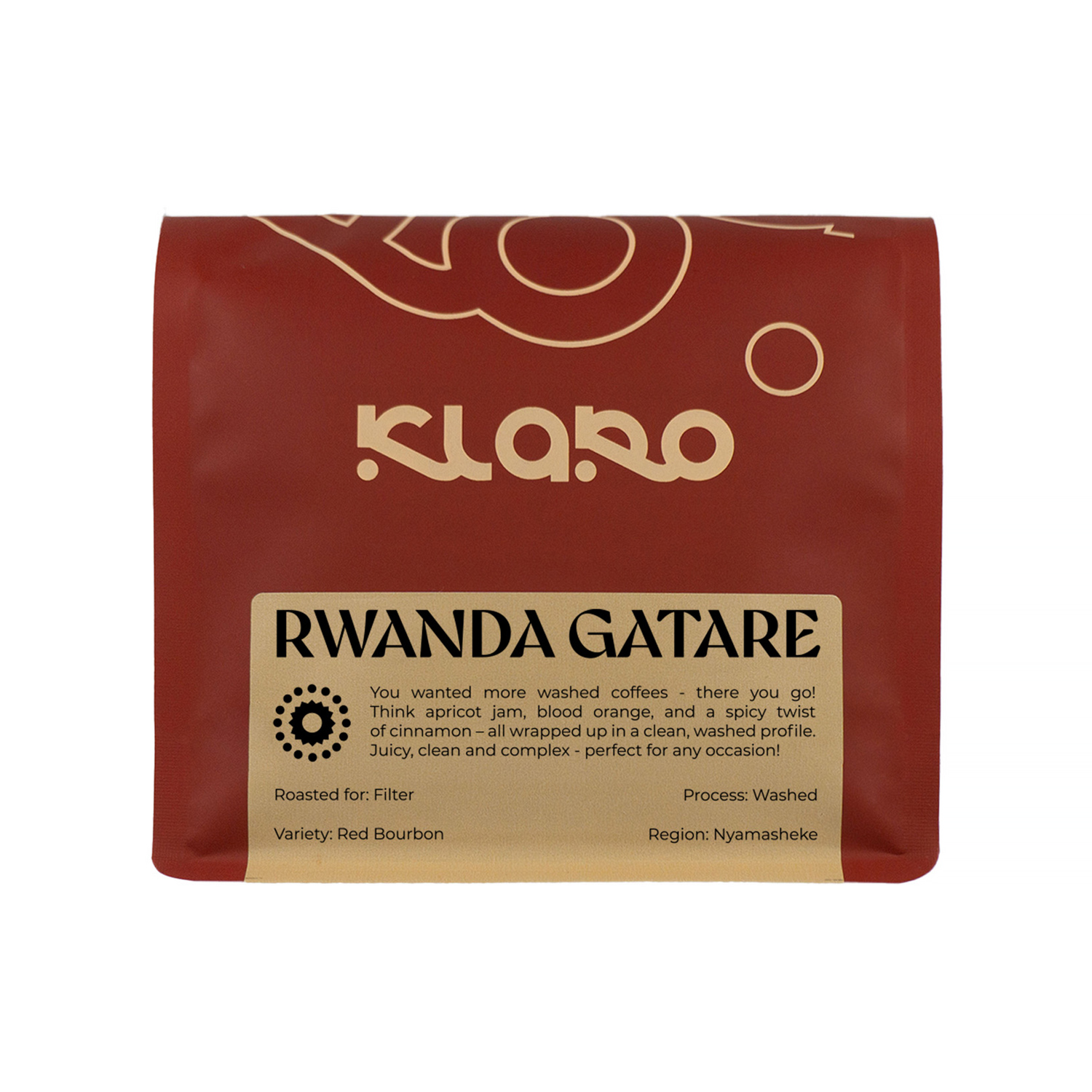 Klaro - kawa ziarnista Rwanda Gatare Washed Filter 250 g