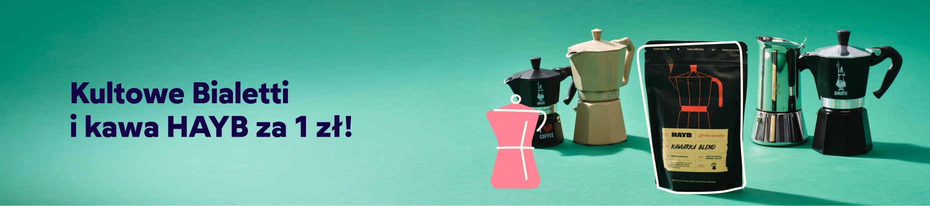 Kawiarka + HAYB Kawiarka Blend za 1zł