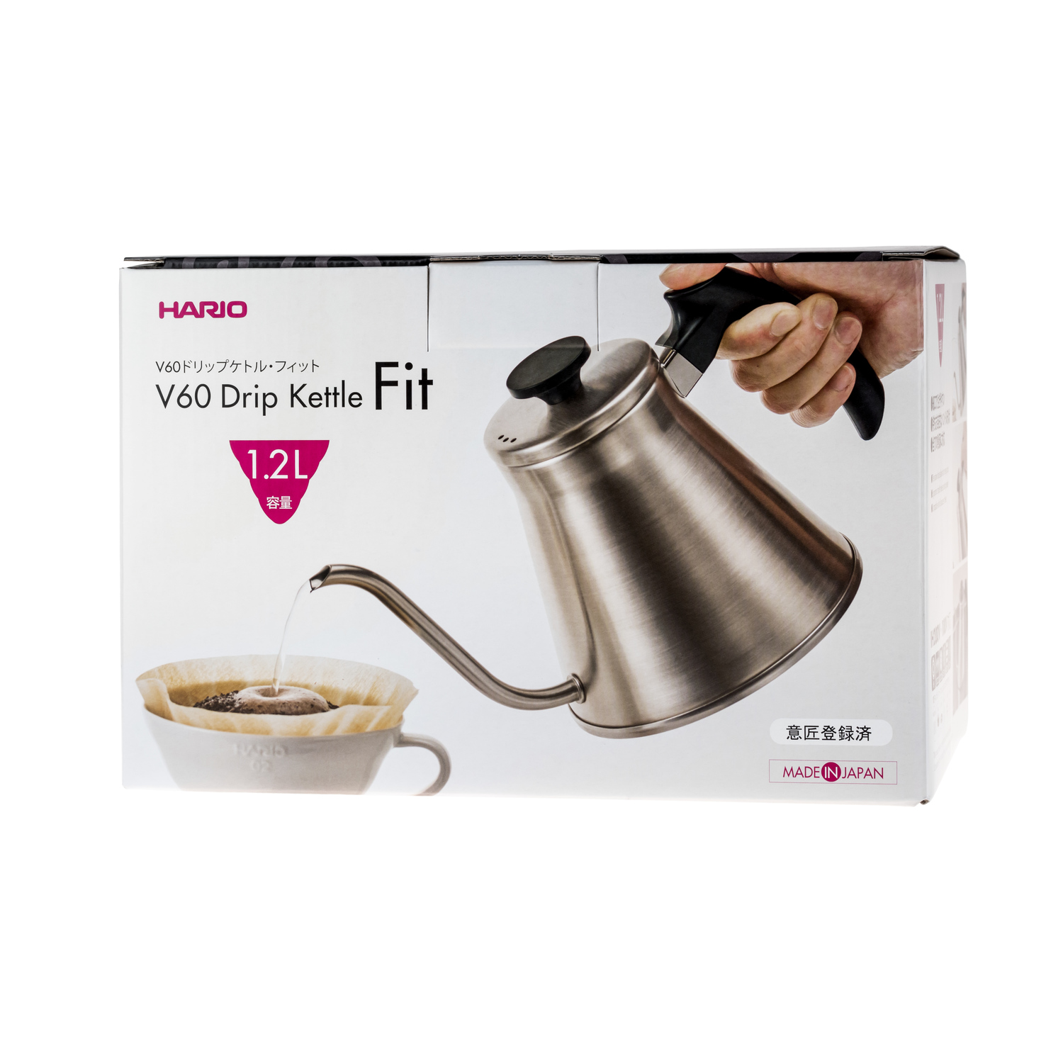 Hario Fit V60 Drip Kettle Silver - 1,2l