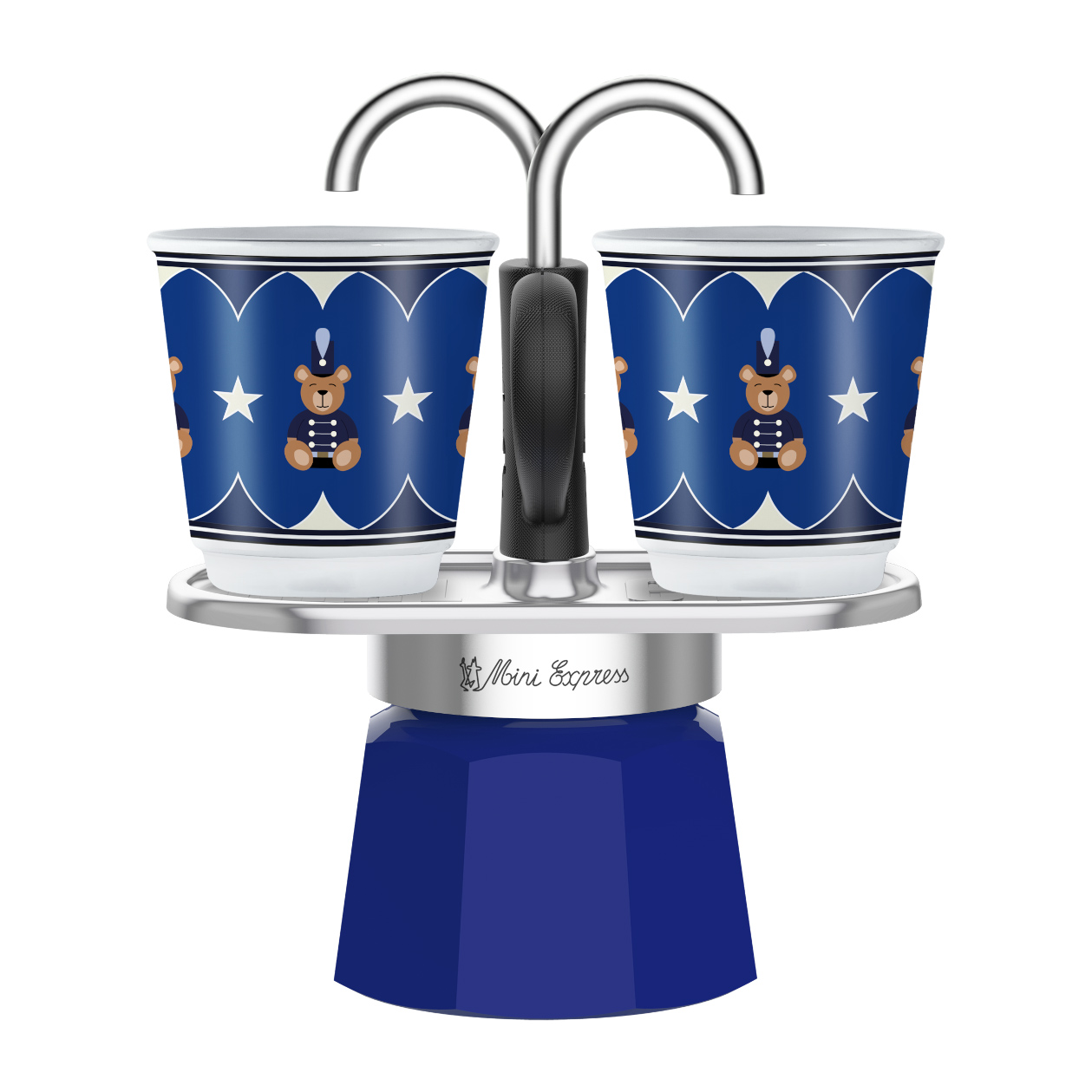 Bialetti - Joyful Christmas Mini Express 2tz + 2 Cups