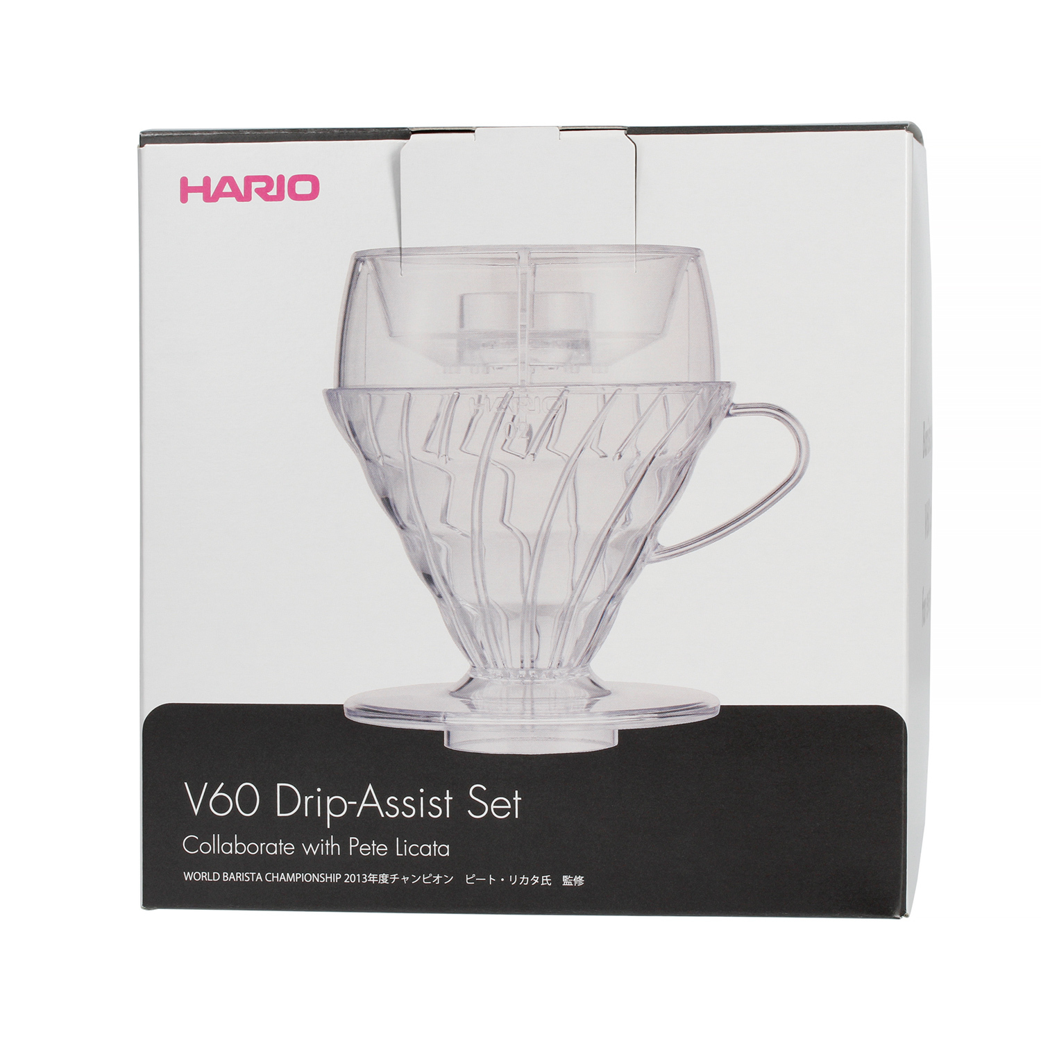 Hario - V60 Drip-Assist Set - Zestaw dripper V60-02 + nakładka + filtry