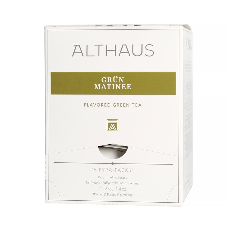 Althaus - Grun Matinee Pyra Pack - 15 Tea Pyramids