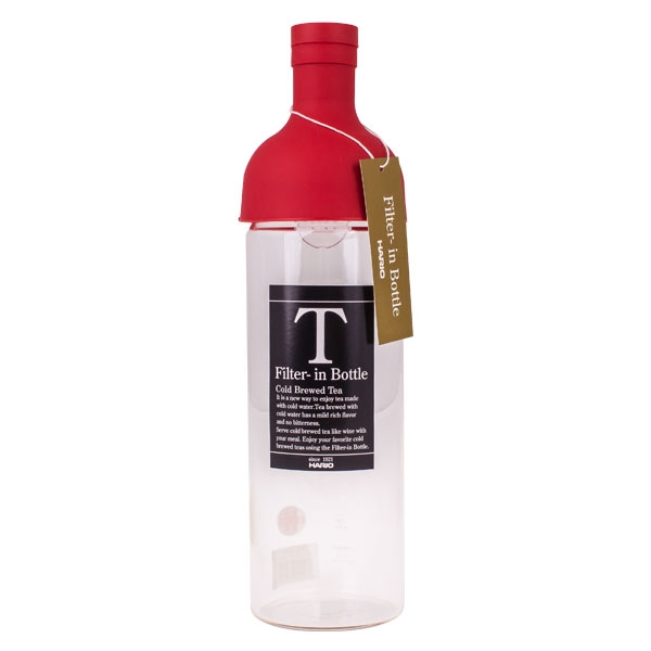 Hario Cold Brew Tea Filter-In Bottle - 750 ml Red