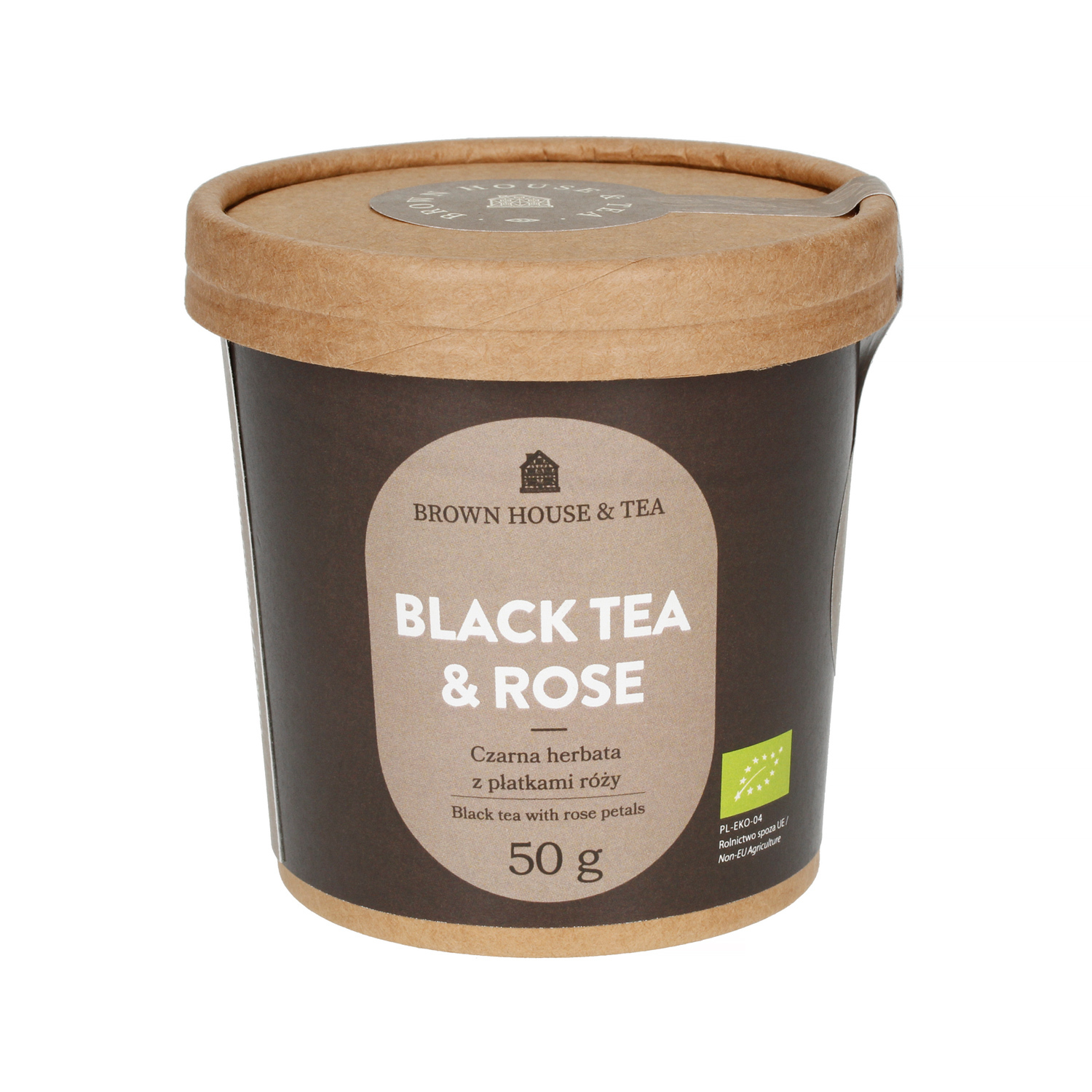 Brown House & Tea - Black Tea & Rose - Herbata sypana 50g