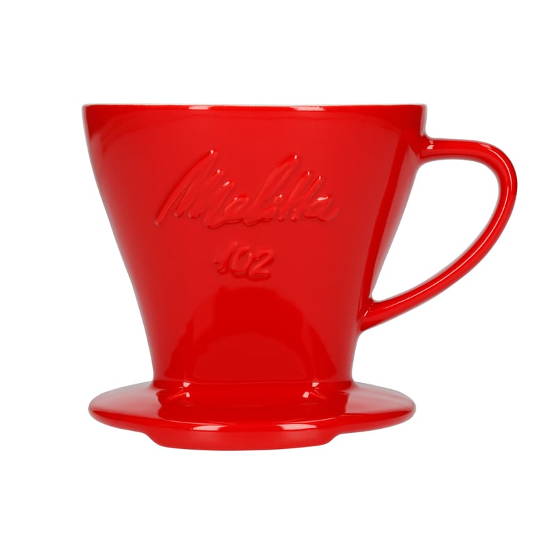 Melitta - Porcelain coffee filter (dripper) 102 - Red