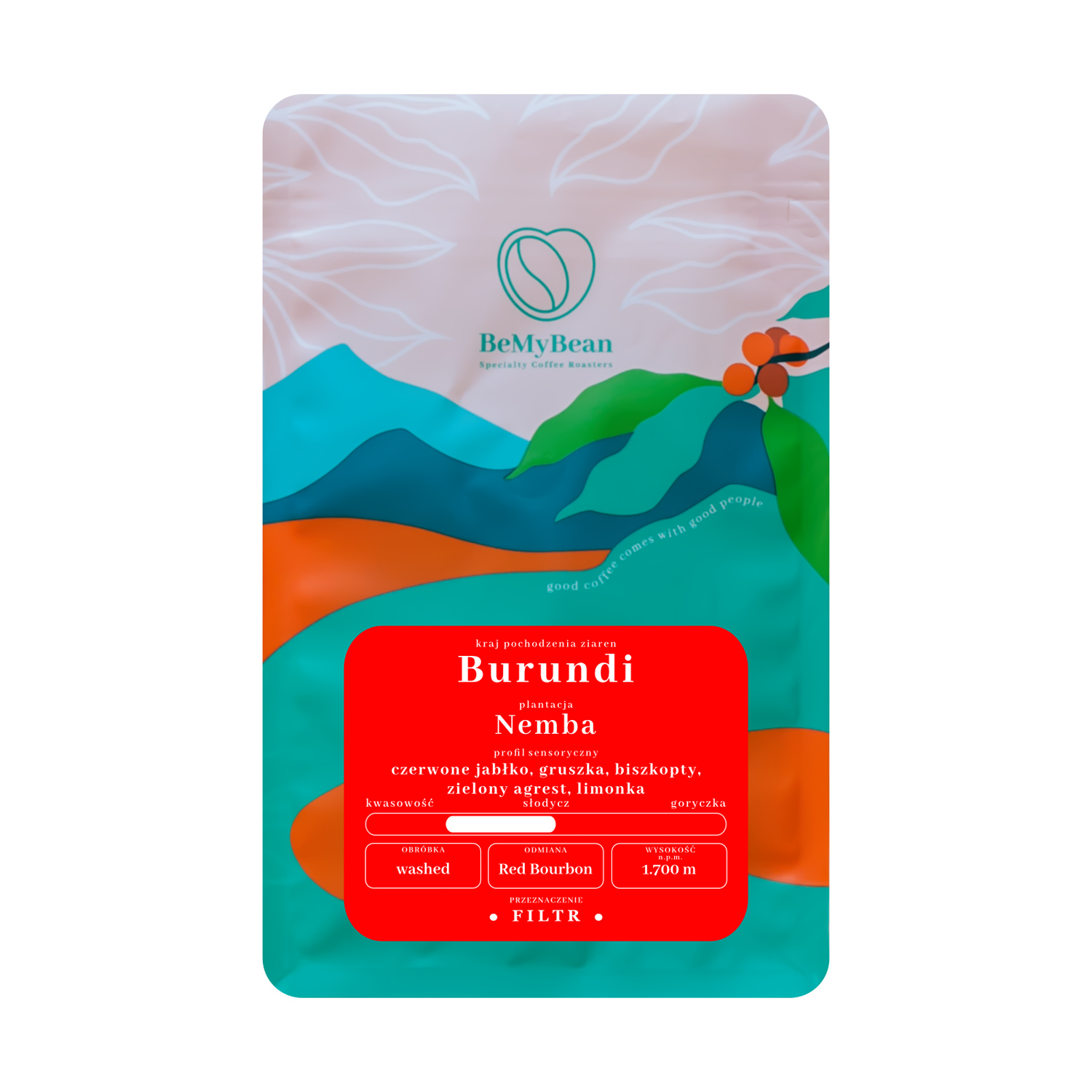BeMyBean - kawa ziarnista Burundi Nemba Washed Filter 250 g