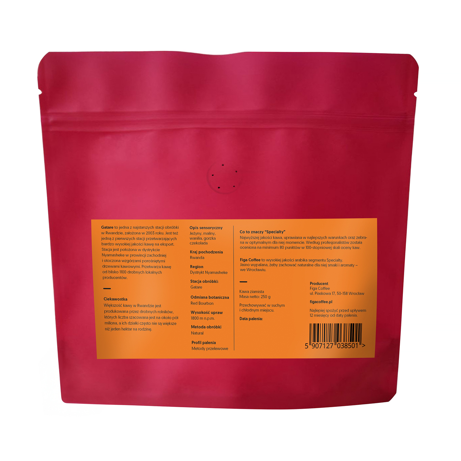 Figa Coffee - Rwanda Gatare 470 Natural Filter 250g