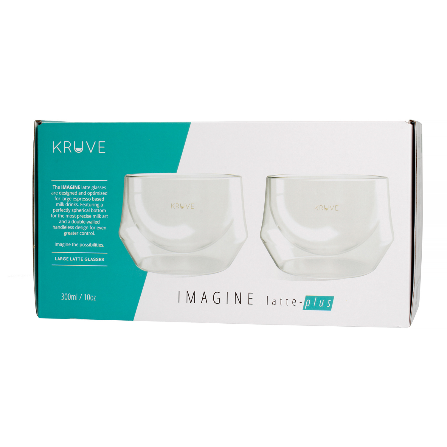 Kruve - Imagine Milk Glass 300ml - Zestaw dwóch szklanek