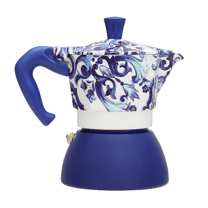 Bialetti Dolce & Gabbana - Moka Induction Mediterranean Blue 4tz