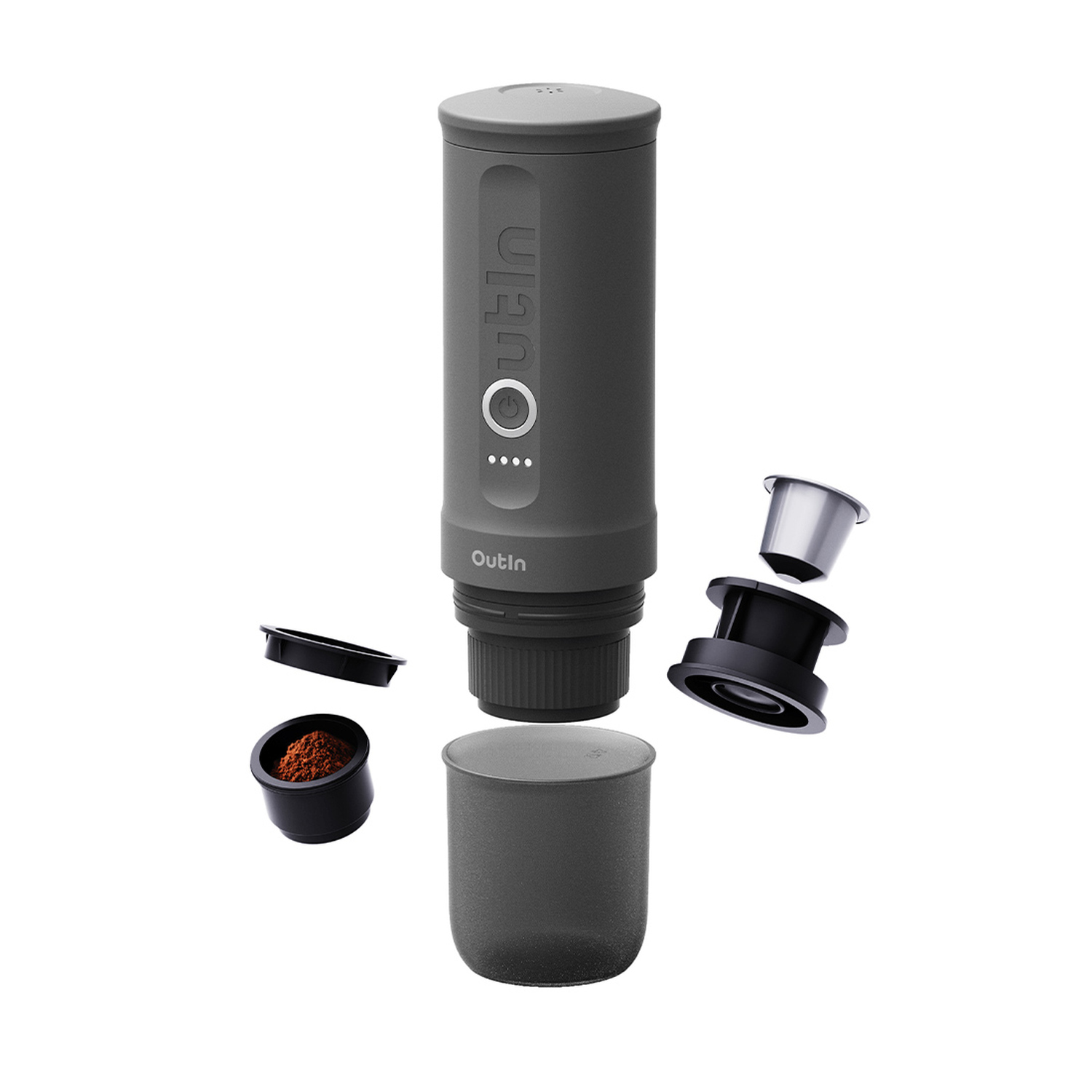 Outin - Nano Espresso Maker - Przenośny ekspres Space Grey