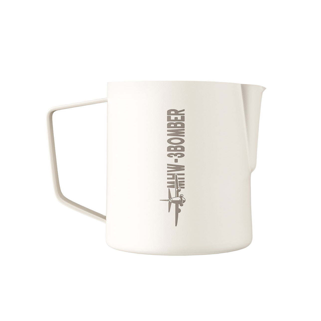 MHW-3BOMBER - Dzbanek do spieniania mleka 5.0 stal nierdzewna biały mat 400 ml 