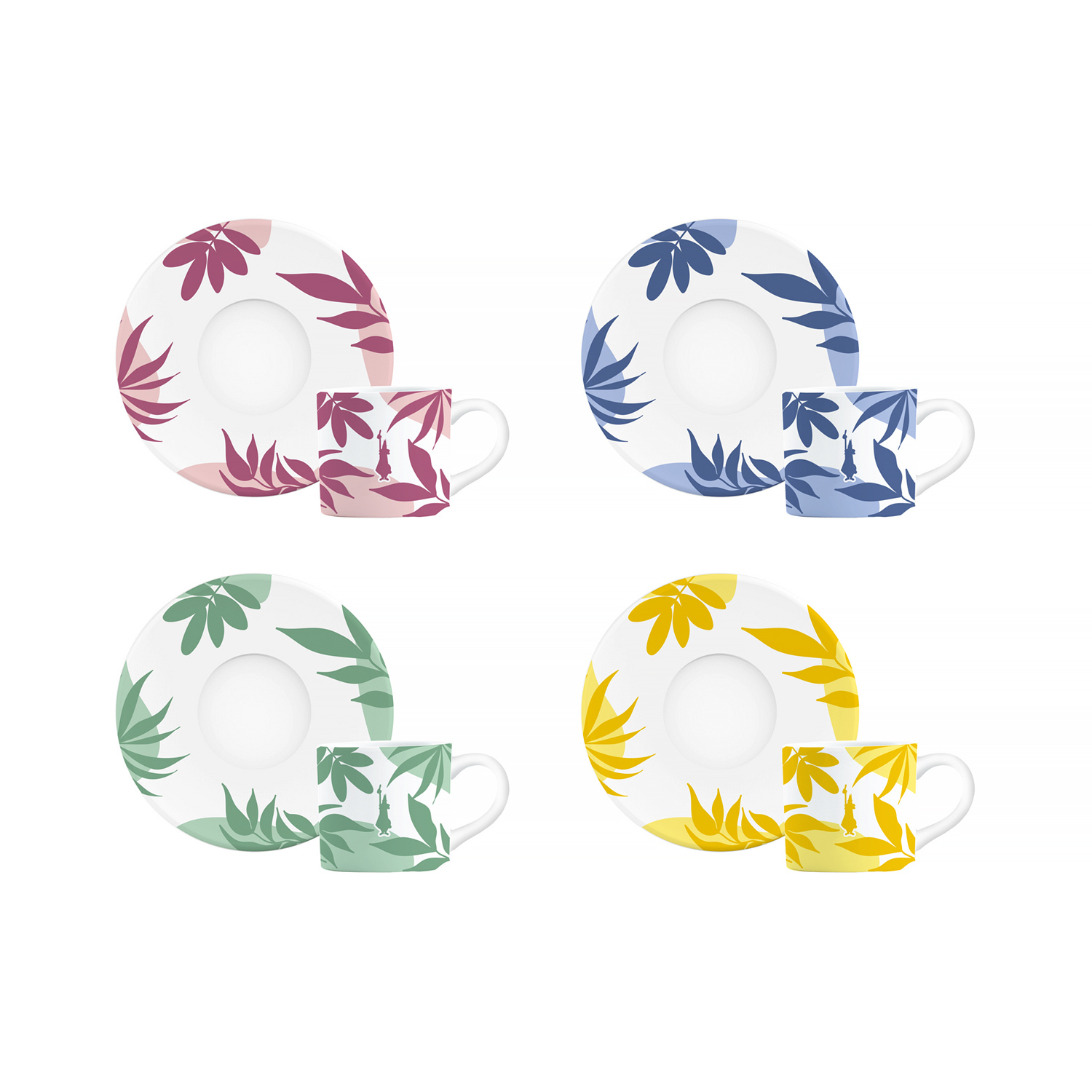 Bialetti - Primavera - Set of 4 Cups and Saucers