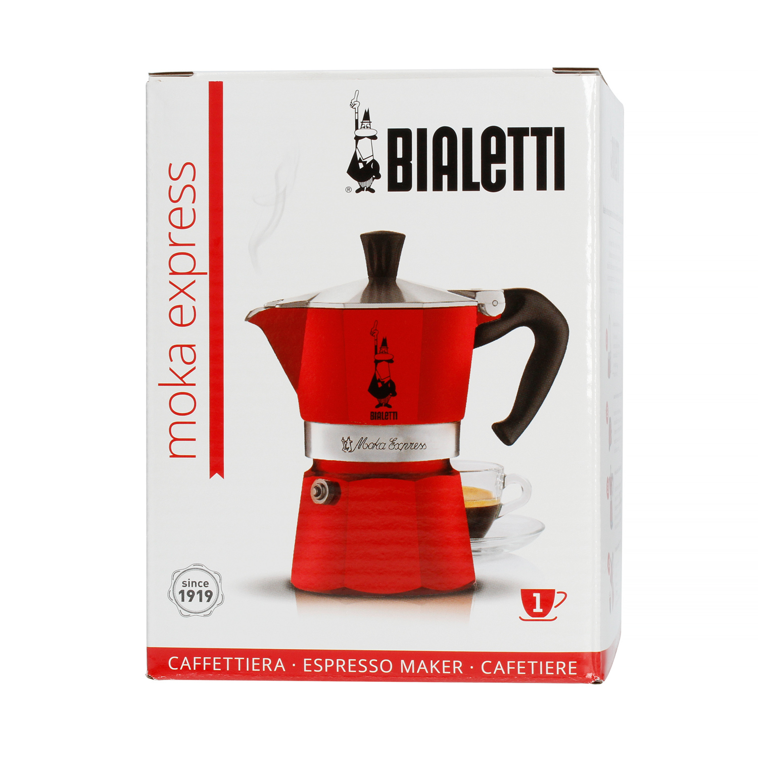 Bialetti Moka Express 1tz Czerwona