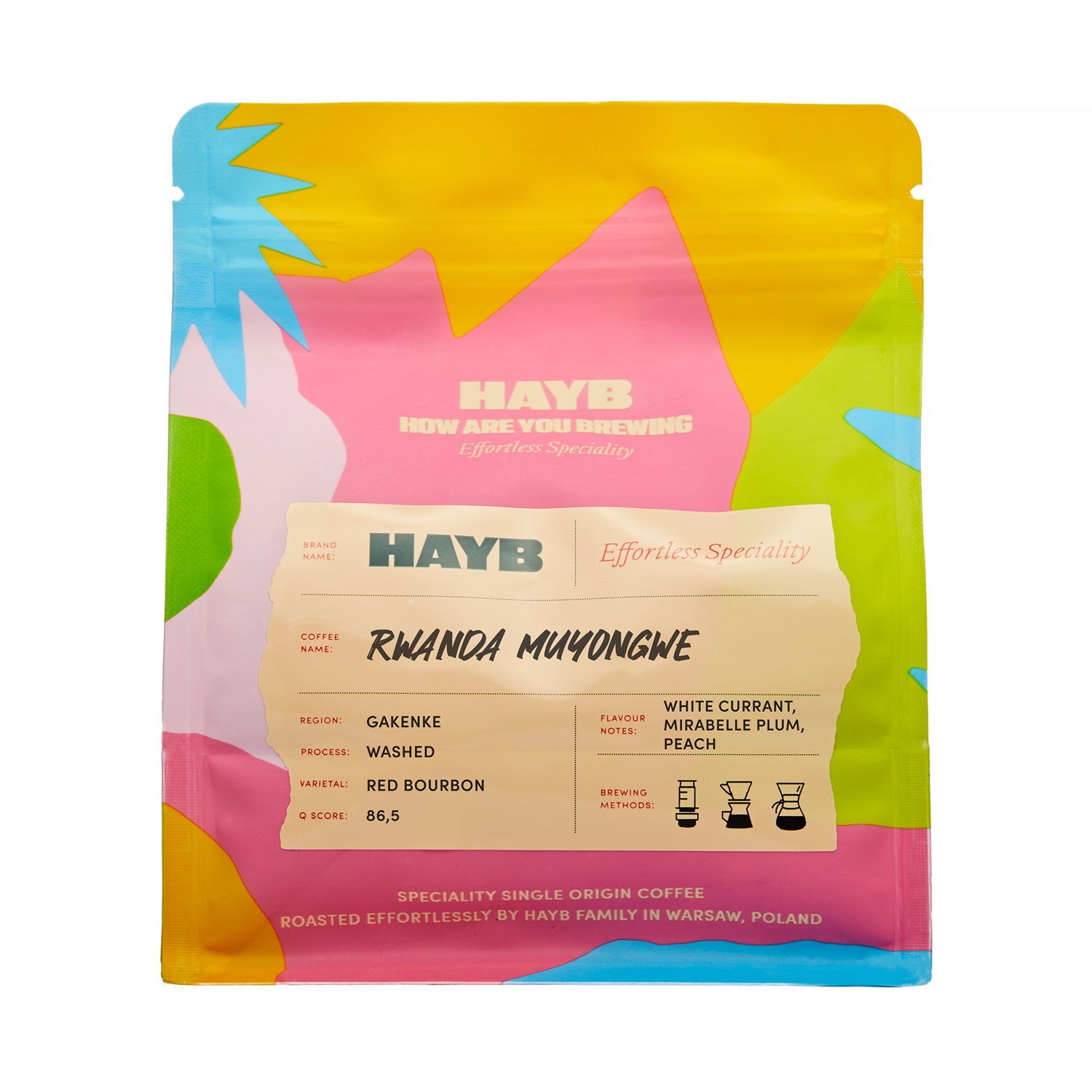 HAYB - kawa ziarnista Rwanda Muyongwe Washed Filter 250 g