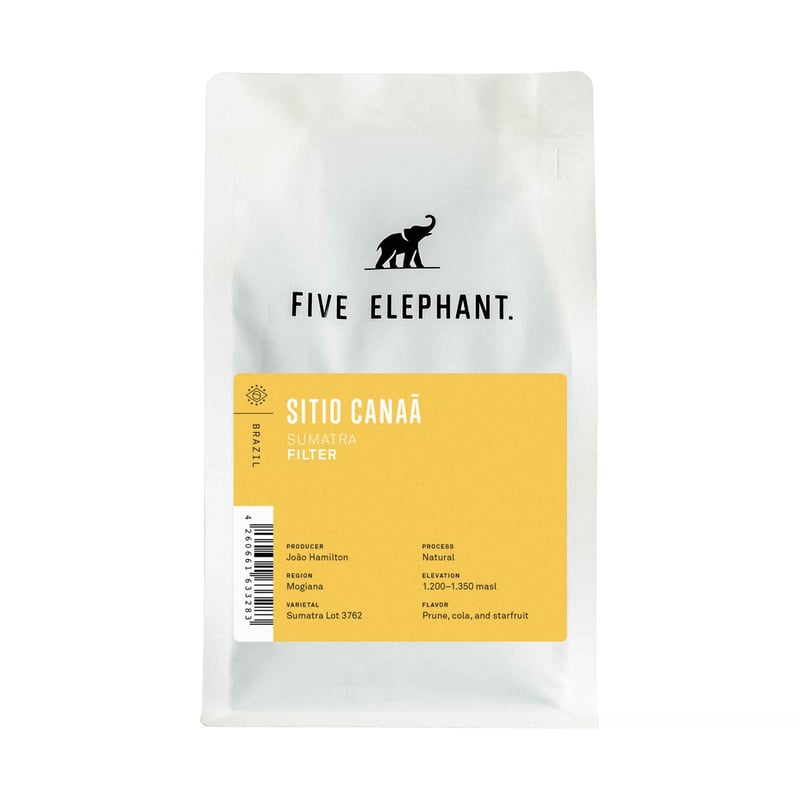 Five Elephant - Brazylia Sitio Canaa Sumatra Natural Filter 250g
