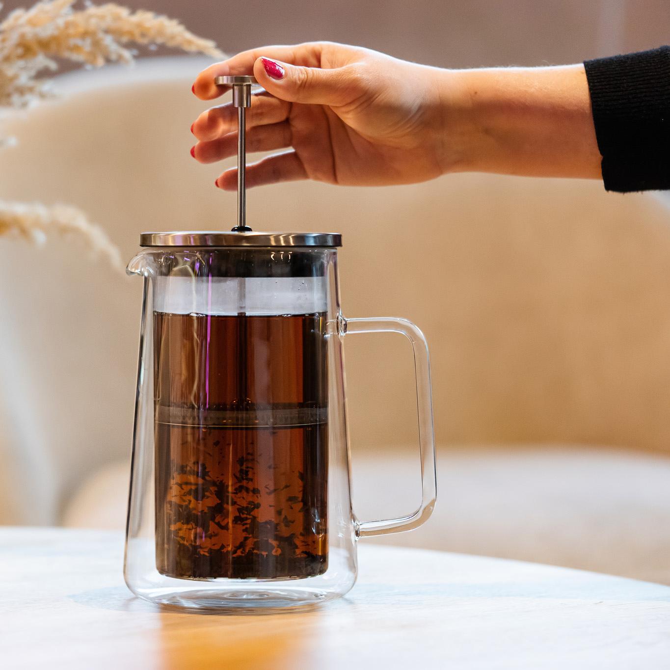 Vialli Design - Diva French Press Silver Matt 1l