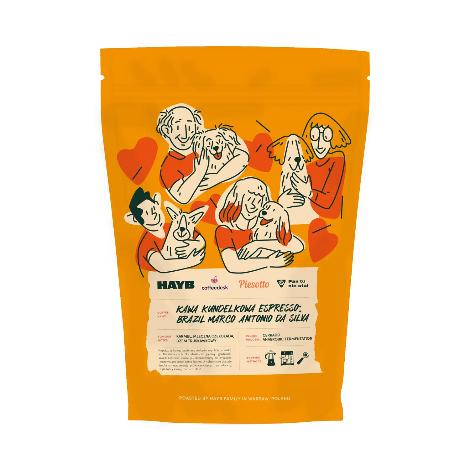HAYB - Kawa Kundelkowa - kawa ziarnista Brazil Marco Antonio Da Silva Anaerobic 48h Espresso 250g