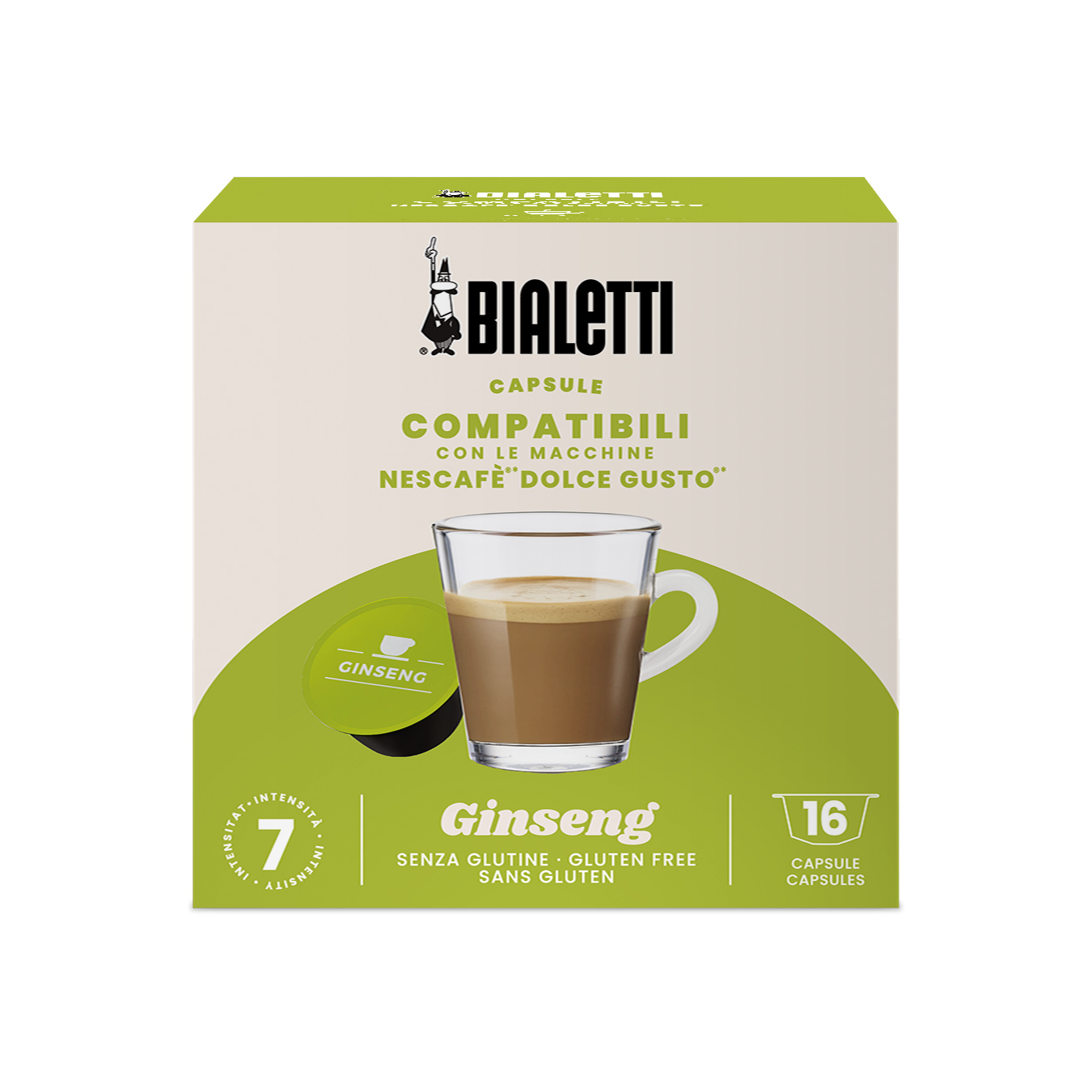 Bialetti -  Dolce Gusto Gingseng - 16 Capsules