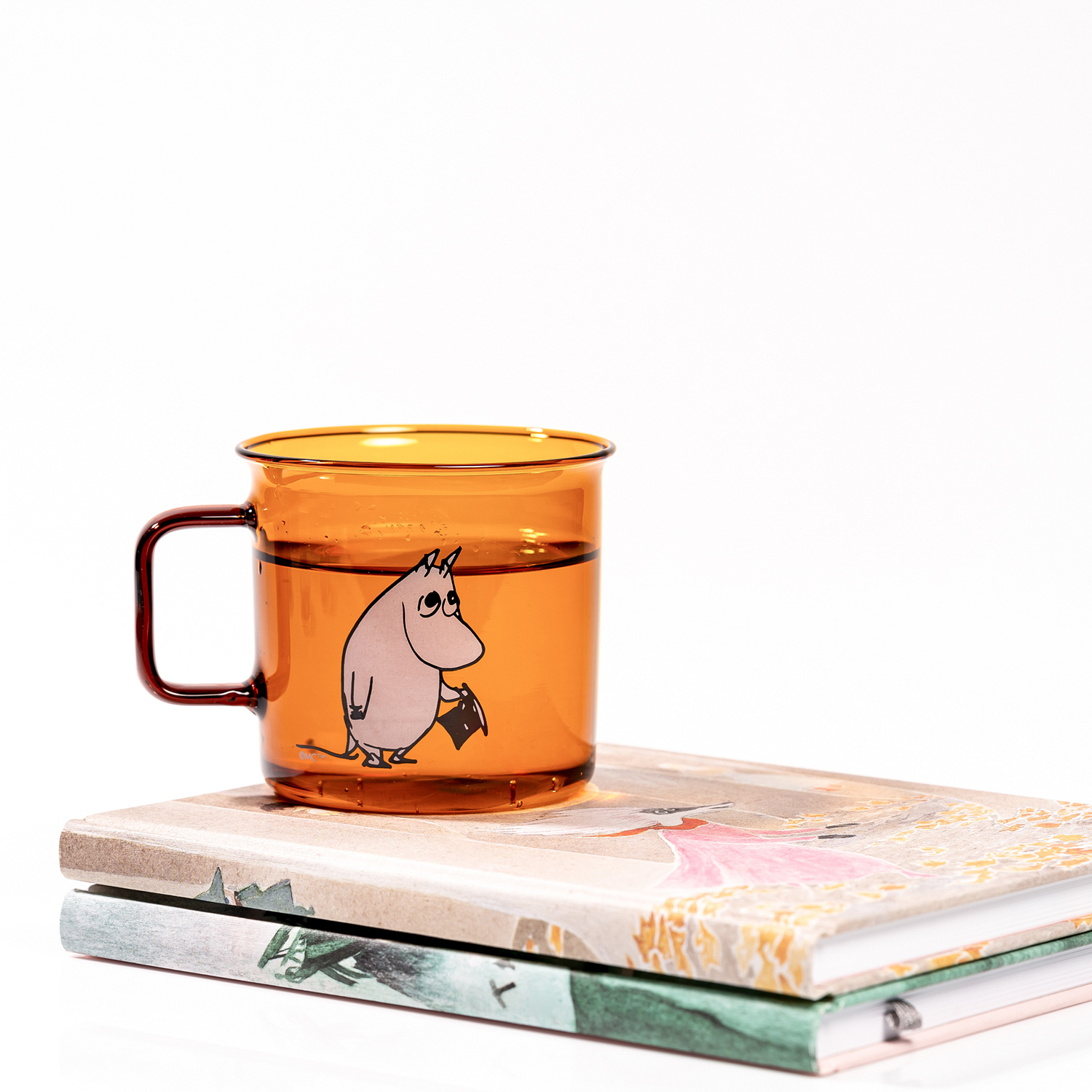 Moomin - Moominpappa Glass Mug 350ml Transparent