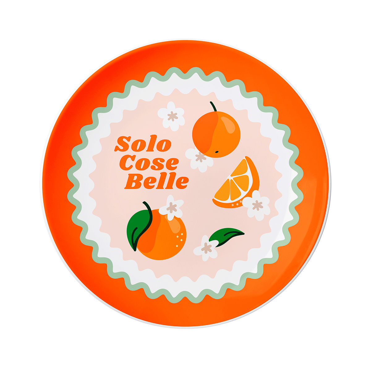 Bialetti - Fruit Vibes Talerz deserowy w pomarańcze