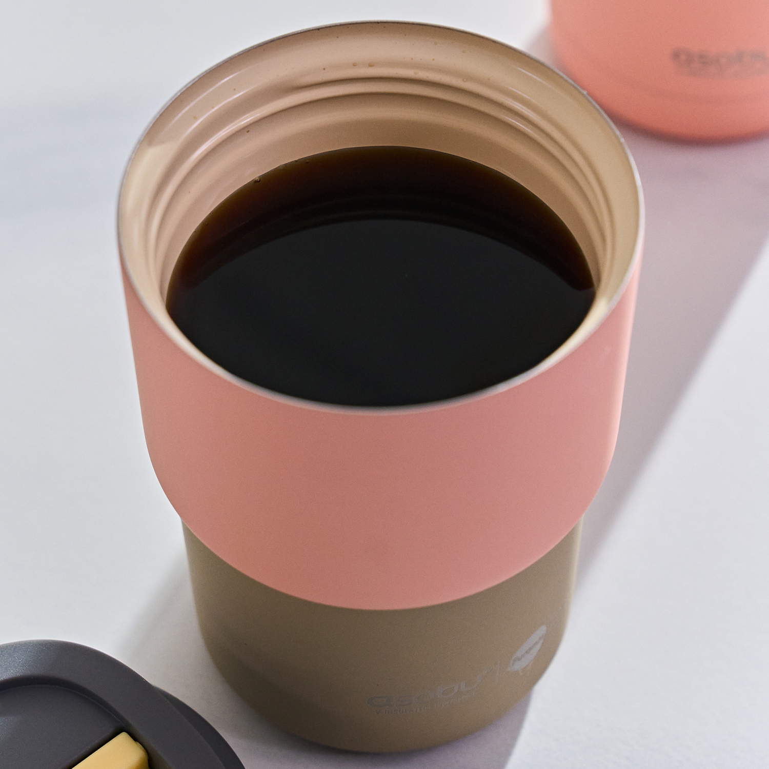 Asobu - Mini Pick Me Up Pastelowy Pomarańczowy - Kubek termiczny 360 ml