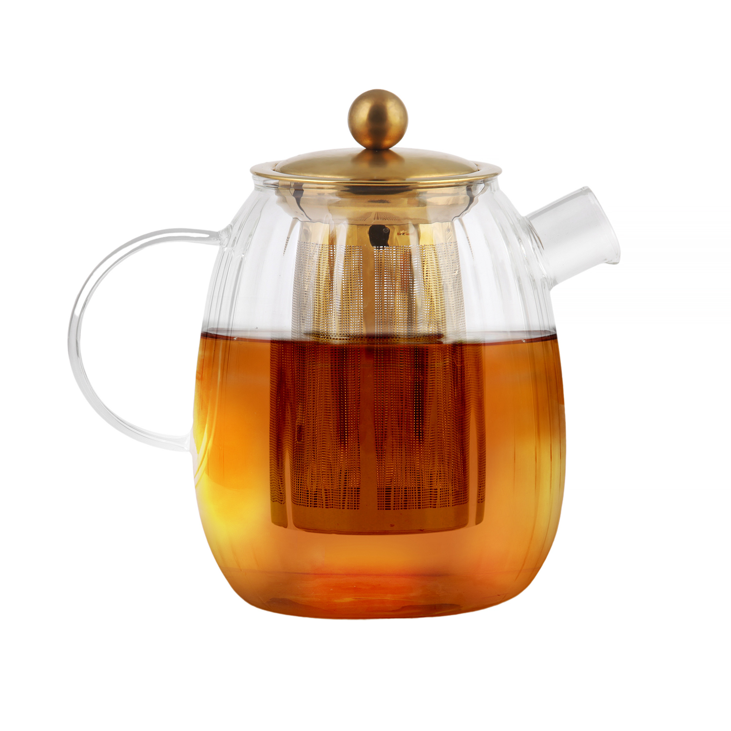 Vialli Design - Tulip Brewing Jug with Filter Gold Matt 1l