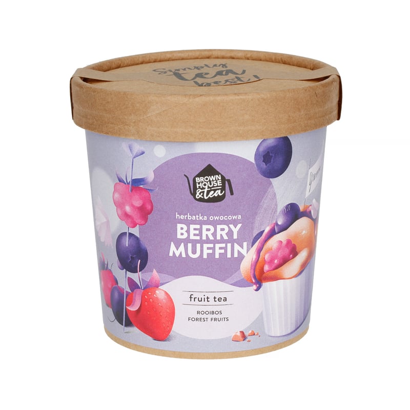 Brown House & Tea - Berry Muffin - Herbata sypana 50g