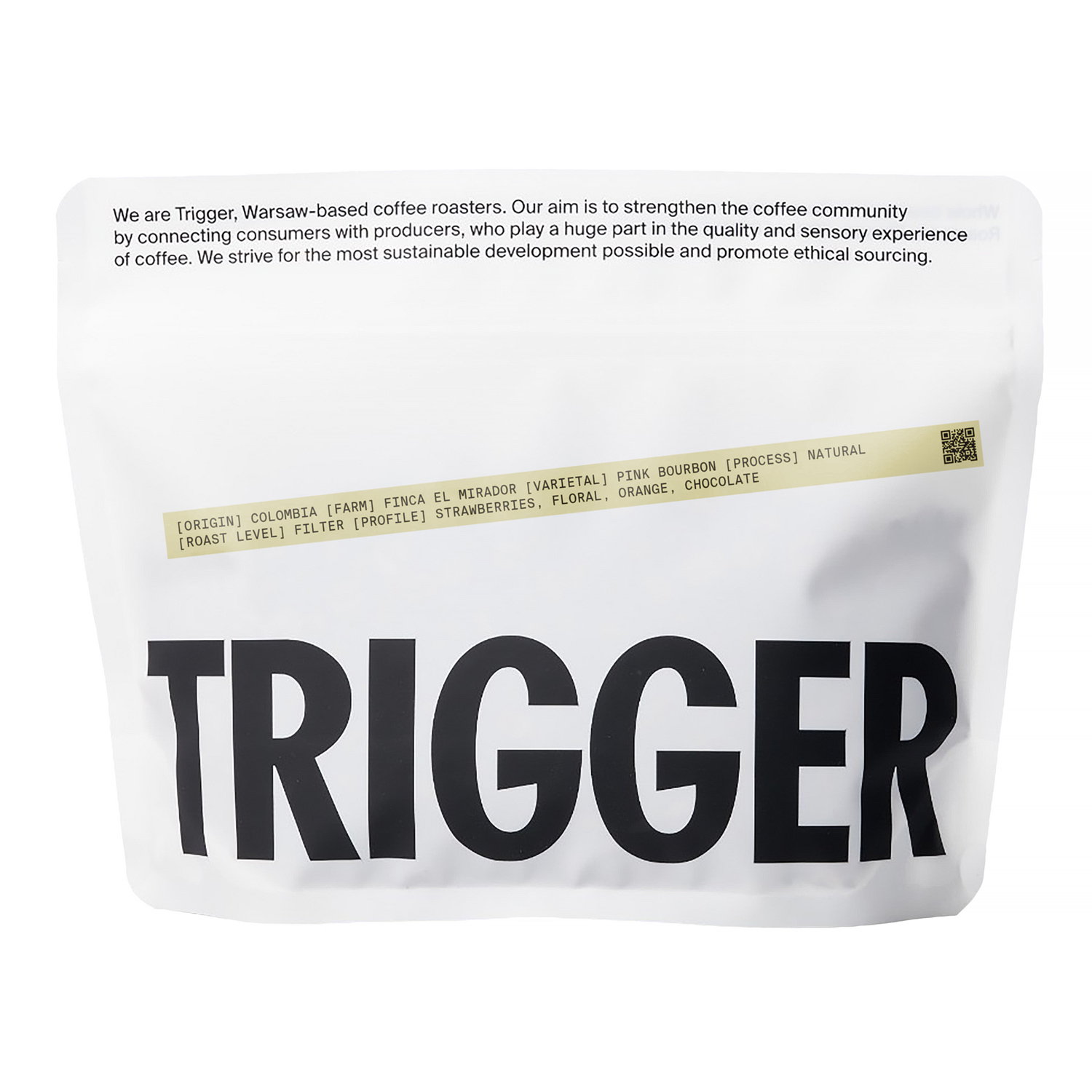 Trigger - Kolumbia Finca El Mirador Pink Bourbon Natural Filter 250g