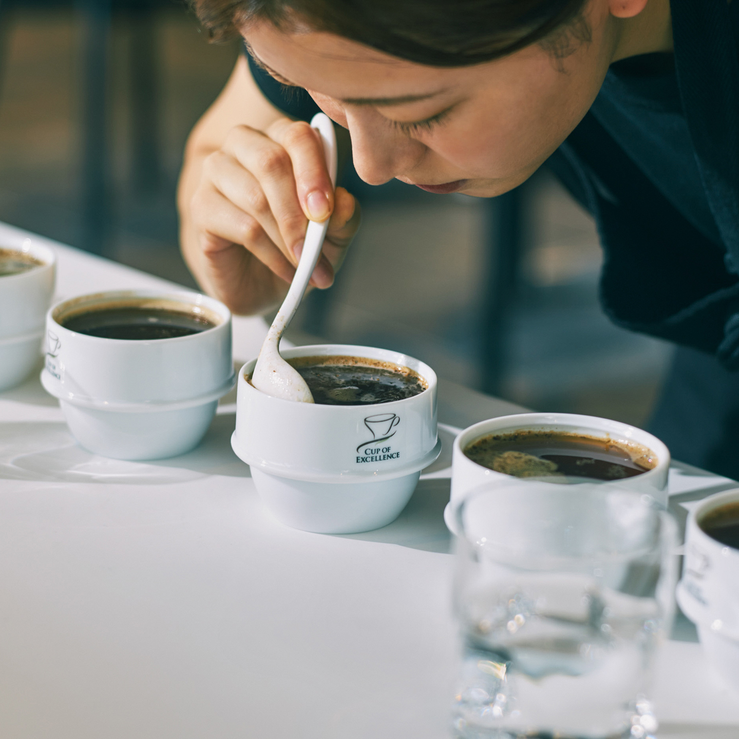 ORIGAMI - Miseczka cuppingowa z logo 225ml - Biała