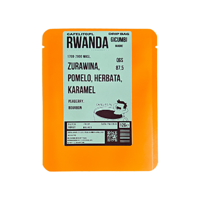 Cafelito - Rwanda Gicumbi Dripbag Filter - 1 Sachets 12 g