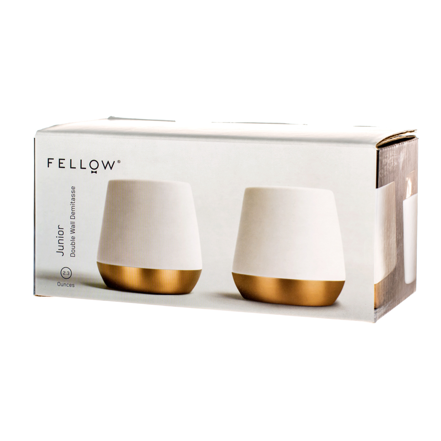 Fellow Junior Demitasse - Kubek biały 70 ml - 2 sztuki