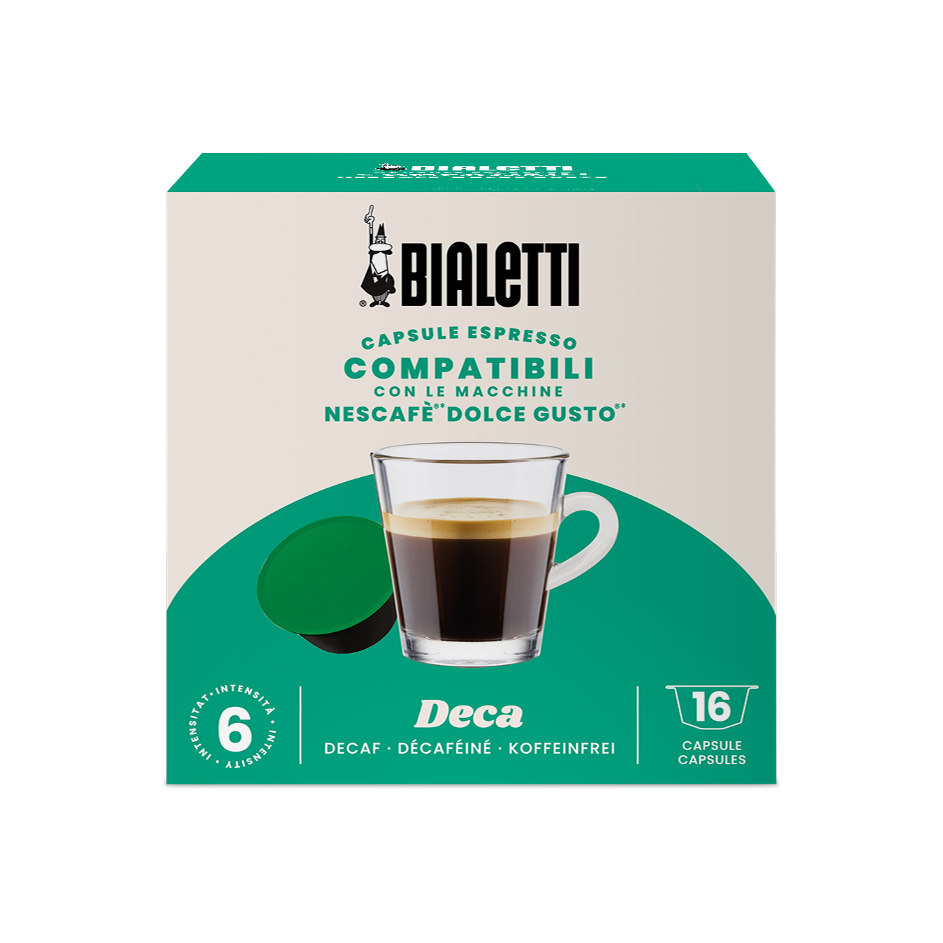 Bialetti - Dolce Gusto Decaf - 16 Capsules